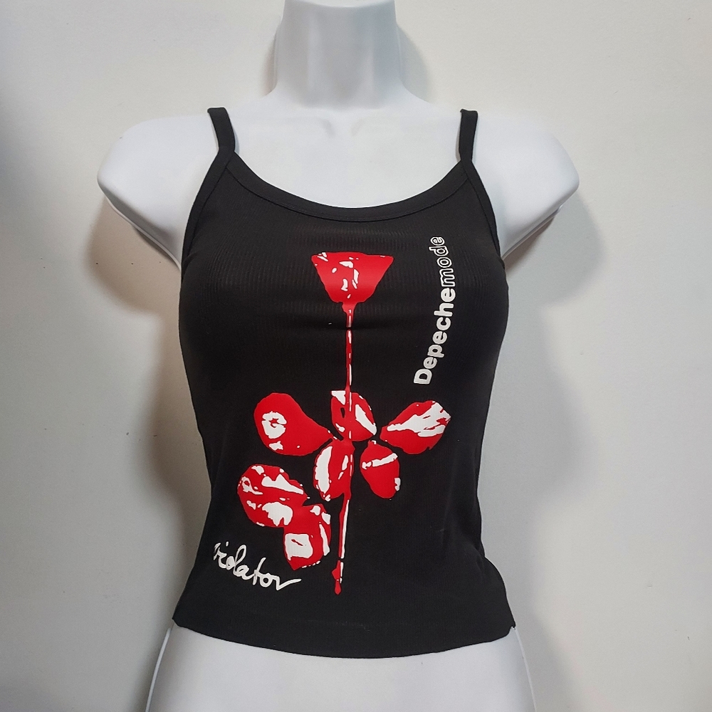 Depeche mode tank top cropped depeche mode shirt cropped depeche mode crop top